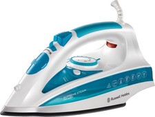 Russell Hobbs Supreme Steam Pro Iron 2600W Blue and White 300ml Tank - 20562