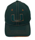 University Miami Hurricanes Football Canes Green Hat Logo Zephyr Z Fit M/L