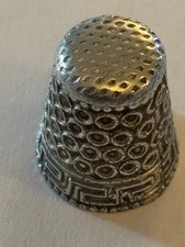 Silver 835 dimple pattern thimble - 4.5g