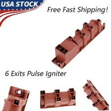 110-240v 6Exit Pulse Igniter for Whirlpool Amana Gas Range Spark Ignition Module