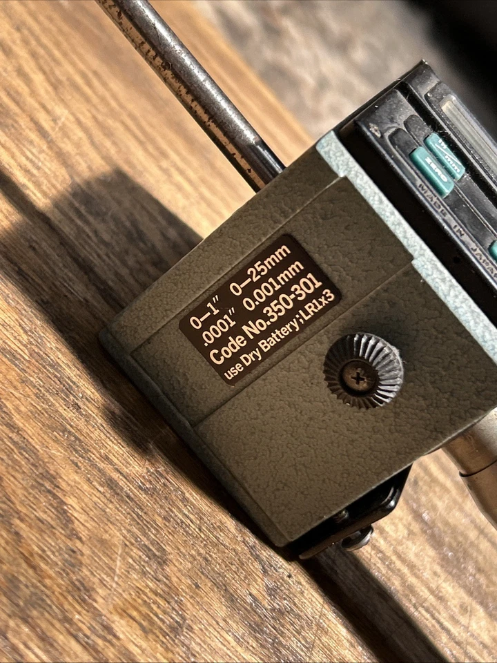 USED/ UNTESTED MITUTOYO DIGITAL 0-1" MICROMETER .001 READOUT No. 350-301 - Image 2 of 4