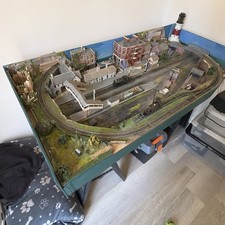 OO Gauge Scenic Model Railway Landscape Layout Tabletop Prebuilt with Trees