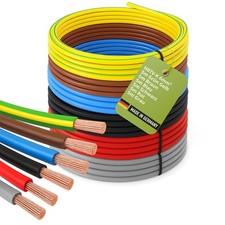 H07V-K 6 mm&sup2; Verdrahtungsleitung Set, 6 x Einzelader verschiedene Farben