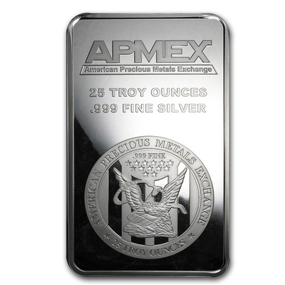 #ad #ad 25 oz Silver Bar APMEX Struck $2410.03
