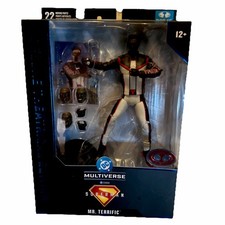MCFARLANE  Mr. Terrific Superman Movie Deluxe Theatrical   Red Platinum Edition
