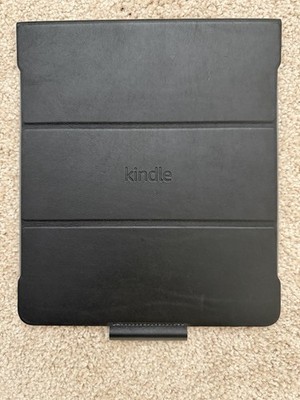 Kindle Scribe Leather Folio Cover Black Gently Used Condition