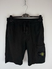 Black Stone Island Sweat Shorts
