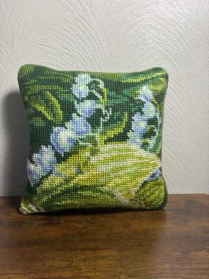 Collection D'Art Muguet Gauche Pillow Cross Stitch Handmade Decorative Pillow