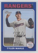 2024 Topps Heritage High Number Dark Blue Border Tyler Mahle #527 3pb