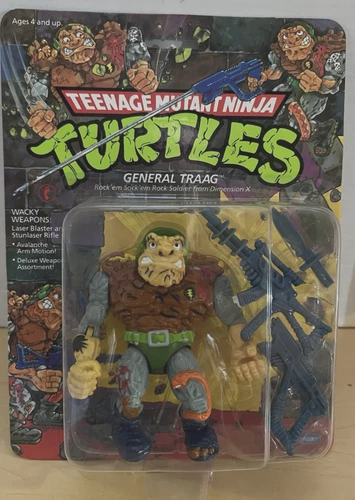 PLAYMATES - Teenage Mutant Ninja Turtles "GENERAL TRAAG" Figure SEALED UNPUNCHED