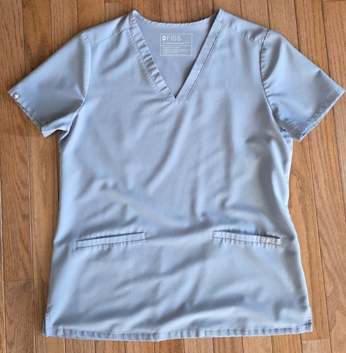 FIGS Scrub Set Technical Collection Vapor Blue Top Sz S & Bottom Size M Petite - Picture 2 of 24