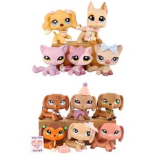 11Pcs LPS Pet Shop LPS Dachshund Lot and Shorthair Cat Toy Figure Birthday Gift