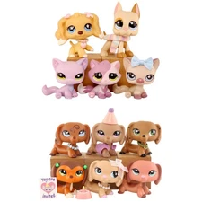 11Pcs LPS Pet Shop LPS Dachshund Lot and Shorthair Cat Toy Figure Christmas Gift