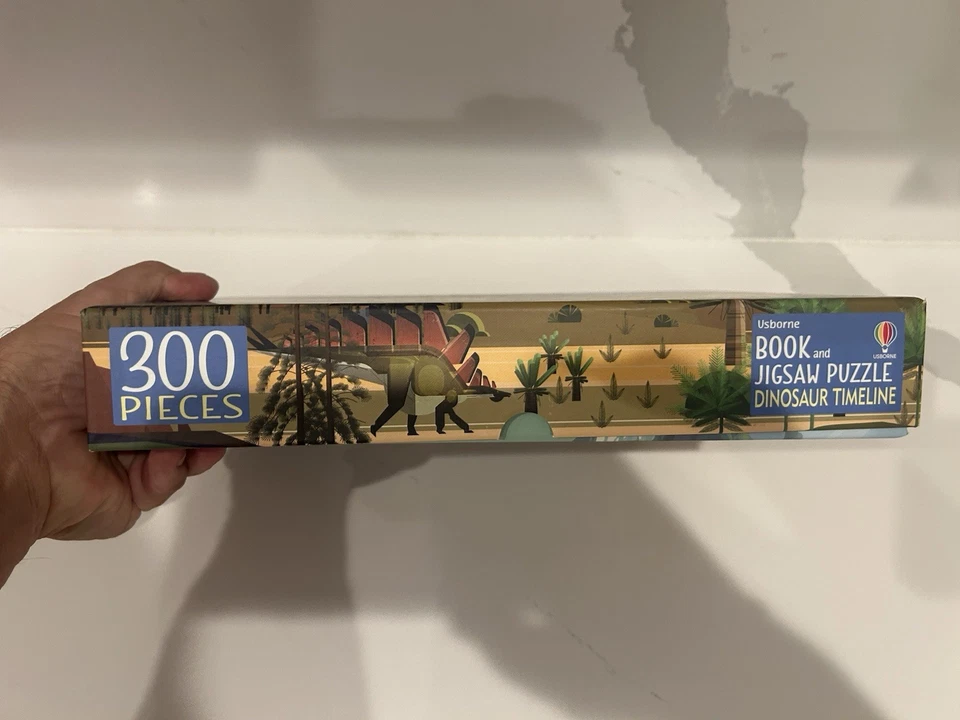 Usborne Book & Jigsaw Puzzle Dinosaur Timeline 300 Piece Jigsaw Puzzle For Kids - Image 4 of 4