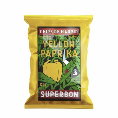 Superbon Chips Yellow Paprika Kartoffelchips mit gelbem Paprika 125g