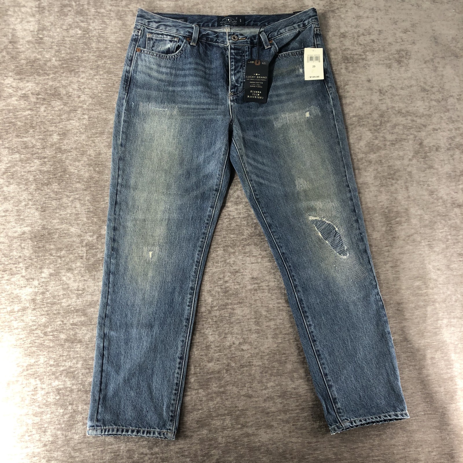 Lucky Brand Sienna Slim Boyfriend Women's Denim Blue Jeans Size 8/29 NEW