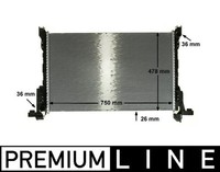 MotorküHler WasserküHler Premium Line Mahle CR 86 000P FüR Trafic Opel Renault 3