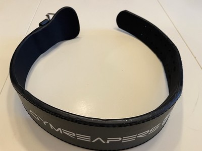 Gymreapers Weight Lifting Belt _ Size Approx 30-35  SEE PHOTOS - DAMAGE