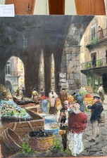 Francesco Tammaro – Via Tribunali – Quadro originale 30x40 cm