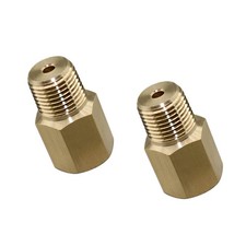 Zeiboat 2PCS 1/8 BSPT Male to 1/8-27 NPT Female, Thread Adapter for Gauge