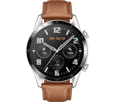 HUAWEI Watch GT 2 Classic Pebble Brown 46mm Uhr Armbanduhr Smartwatch - DEFEKT