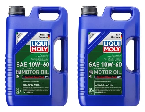 ★ 10 liters Liqui Moly 10W-60 Synthoil Race Tech GT1 Synthetic Engine Oil LM2024