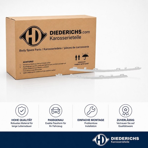 Zier Schutzleiste KÜHlergitter Links Rechts Diederichs 4467443 FÜR Renault-image