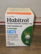 Habitrol Nicotine Lozenges 4mg Mint 72 Count Stop Smoking Aid EXP. 10/2026