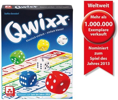 QWIXX Nominiert zum Spiel des Jahres 2013