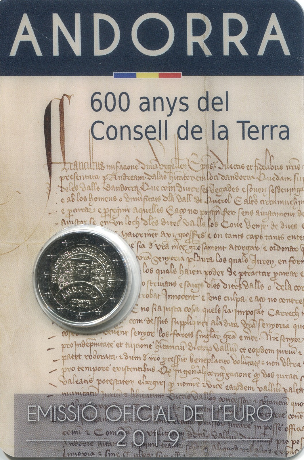 2 Euros Andorre 2019 - Conseil de la Terre