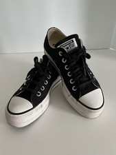 Converse All-Star Black Lift Platform Sneakers Women's US Size 6