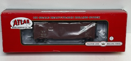 Atlas HO WP Western Pacific 40' coche de caja de posguerra con puerta de 7' #20733. 20004258. ¡Nuevo! | Condition: New