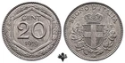 KINGDOM OF ITALY 20 cents 1919 UNC/FDC REBATTED Vittorio Emanuele III
