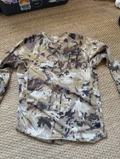 Men’s Small Sitka Long Sleeve T Shirt Waterfowl Marsh Camo Hunting