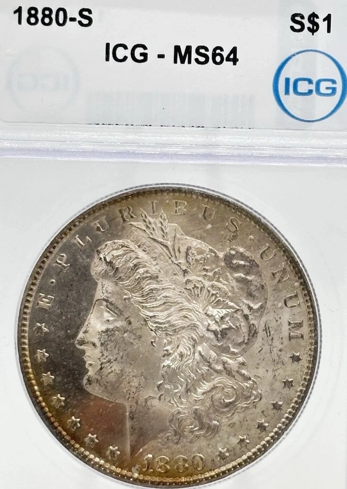 1880-S Morgan Silver Dollar - ICG MS64 ~1723600404~   #14242 - Image 2 of 4