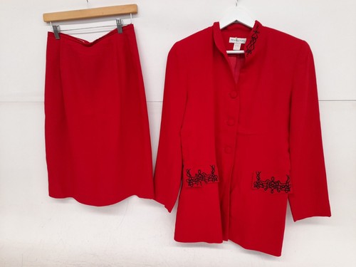 Ensemble Jupe Et Haut Pour Fille Taille 8 - Rouge à Carreaux Vichy, 100% Coton, Occasion Très Bon état