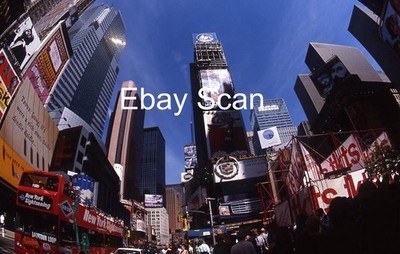 Original 35mm Slide Time Square New York City Street Scene 2001