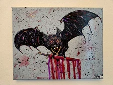 OZZY OSBOURNE BAT PAINTING