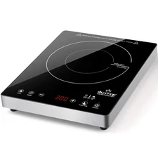 Portable Induction Cooktop, High End Full Glass Induction Burner with Sensor ...