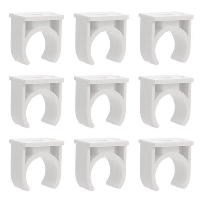 Nützlicher Halter Clamps Pipe Stützpfeife Langlebige Sockel (weiß)