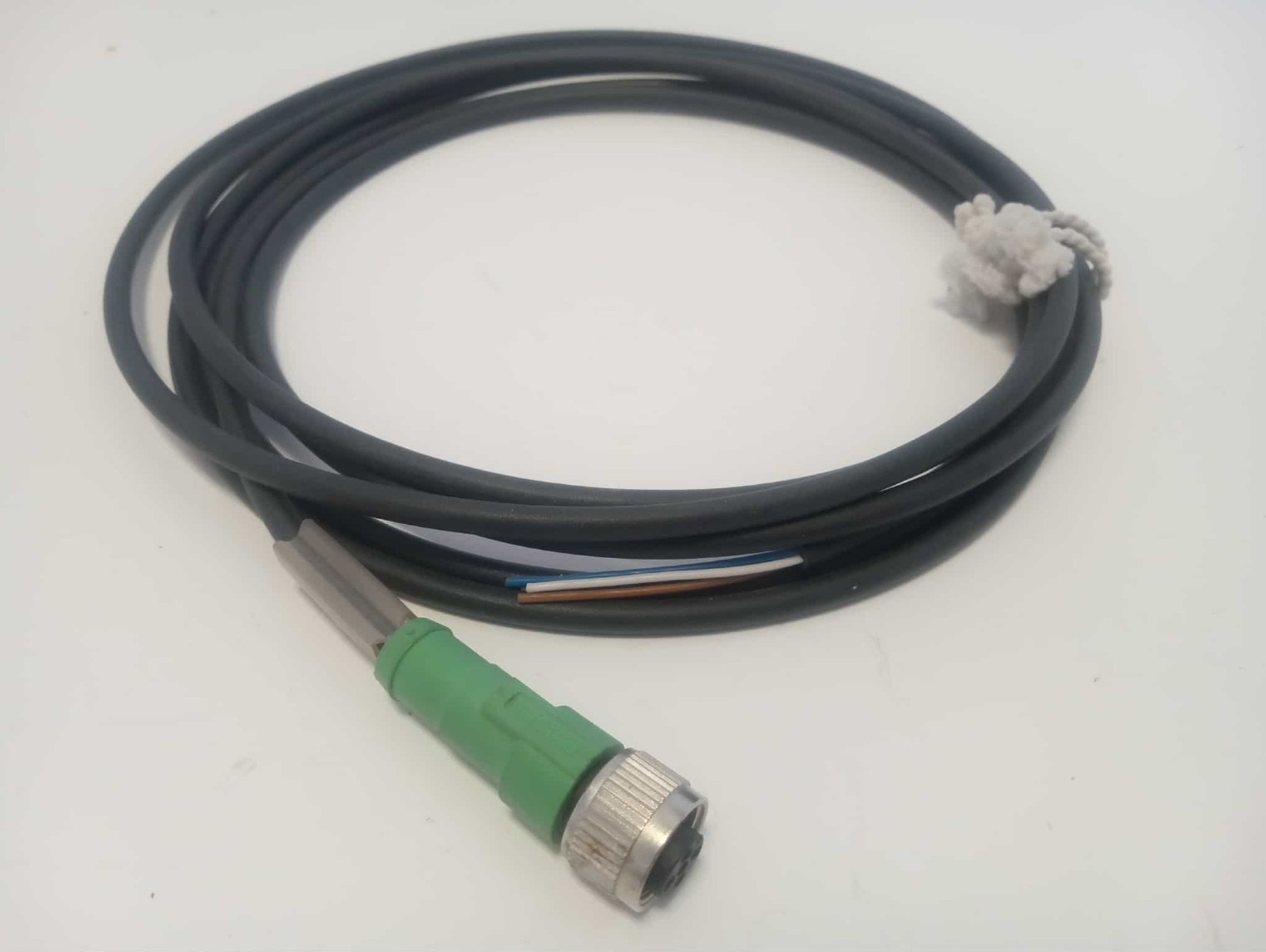PHOENIX CONTACT 1668111 CIRC CBL 4POS PLUG TO WIRE 9.84' BLACK FEMALE SOCKETS