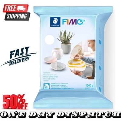 STAEDTLER FIMO Air Basic - Air-Drying Modelling Clay, 1 kg 1kg, White