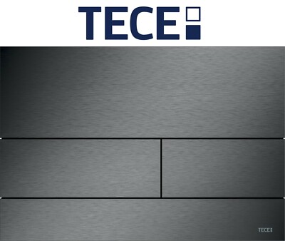 TECE 9240836 Square Schwarz Chrom gebürstet WC Betätigungsplatte 2Mengen Technik