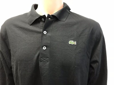 【送料&関税込】Lacoste Maglia Girocollo NWT Lacoste Sport Mens long sleeve 100% Cotton Golf Polo