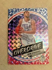 2019-20 Panini Mosaic Prizm Overdrive Sixers Ben Simmons Card #15