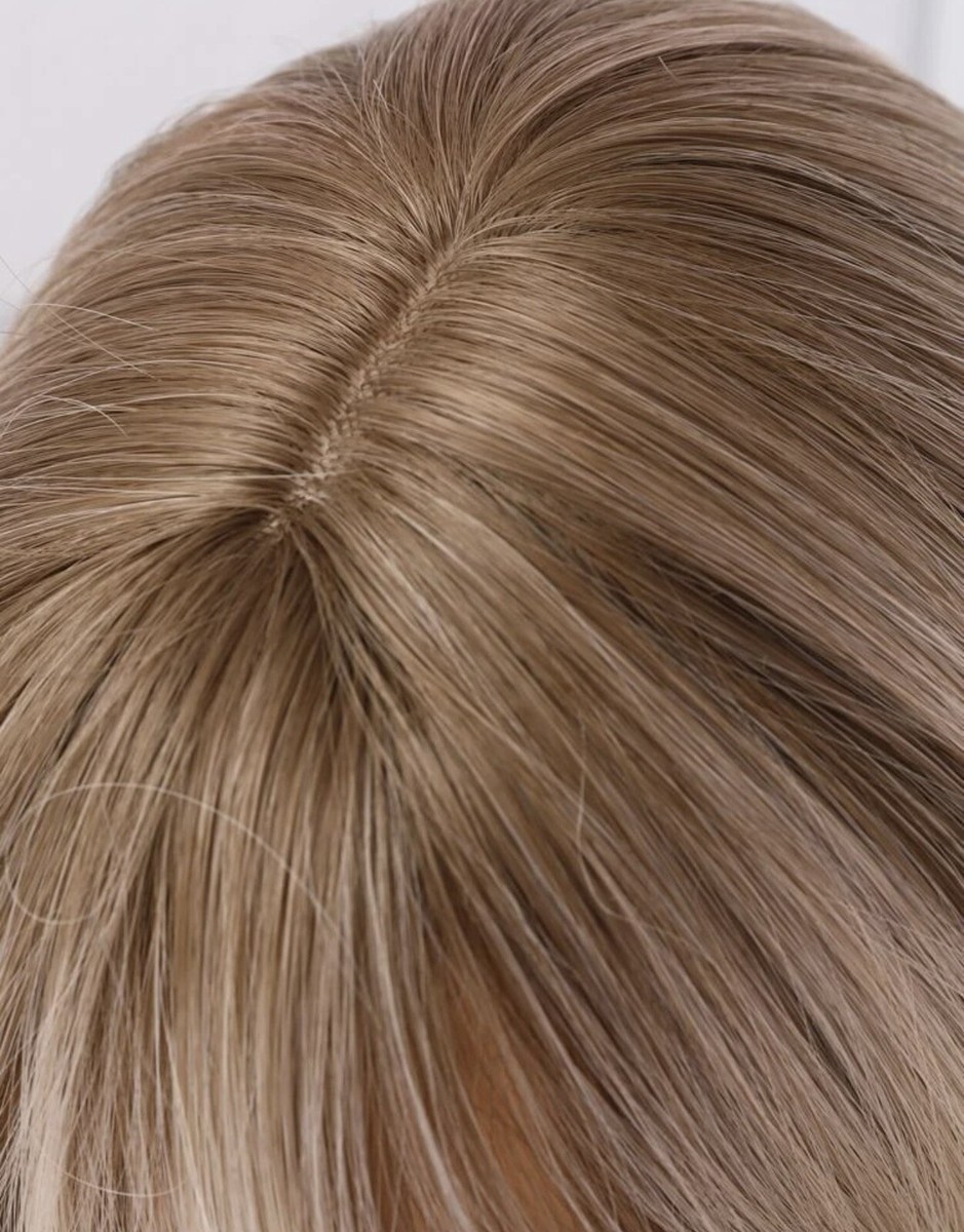 Perruque Synthétique Blonde Longue Et Ondulée Avec Frange - Bonnet Moyen - Style Naturel - Neuf Sans étiquettes