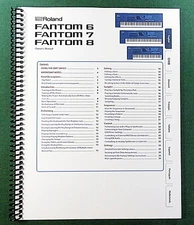 Roland Fantom 6 Instruction Manual:  24 Pages Full Color & Protective Covers!