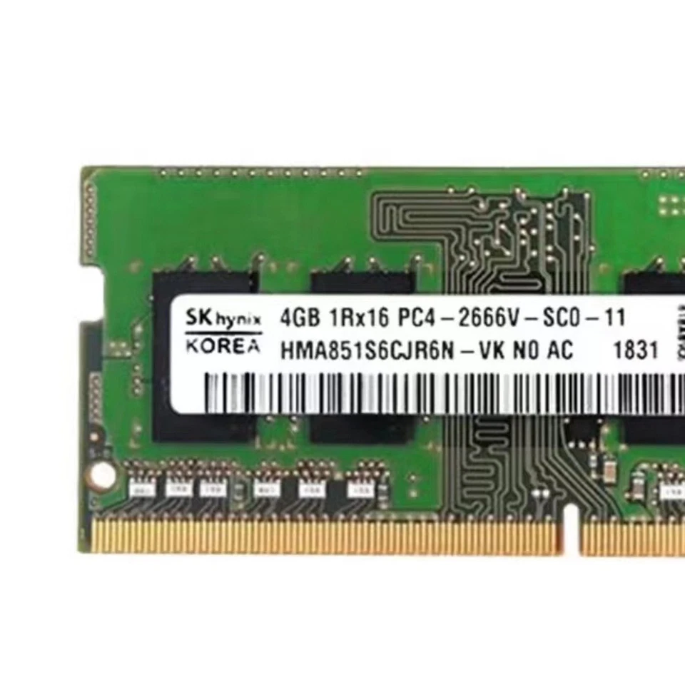 New Hynix 4GB DDR4 2666MHz PC4-21300 Notebook SODIMM Memory Ram HMA851S6CJR6N - Image 2 of 4