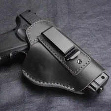 Tactical Pancake Concealed Carry IWB Gun Holster Houston Leather - Right Hand