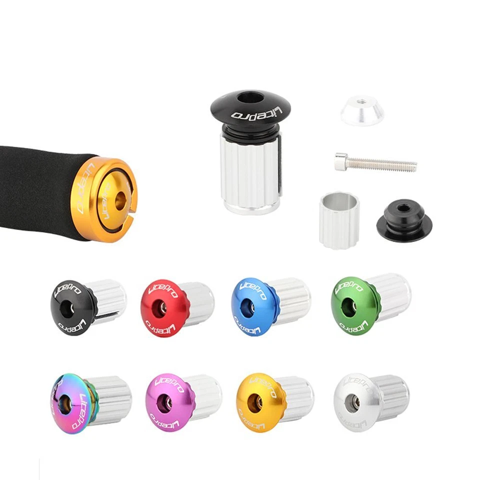 Bicycle Grip Handlebar End Caps Aluminum Alloy MTB Bike Handle Bar Grips Plugs. - Image 4 of 4